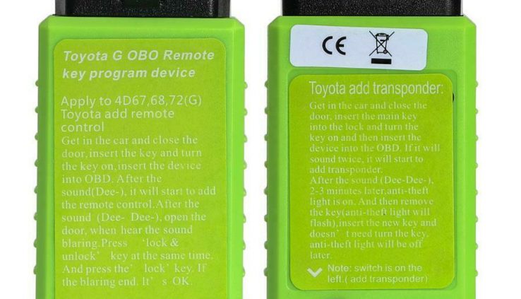 USA Transport OBD2 Distant Programming Tool For Toyota G &Toyata H Chip Automobile