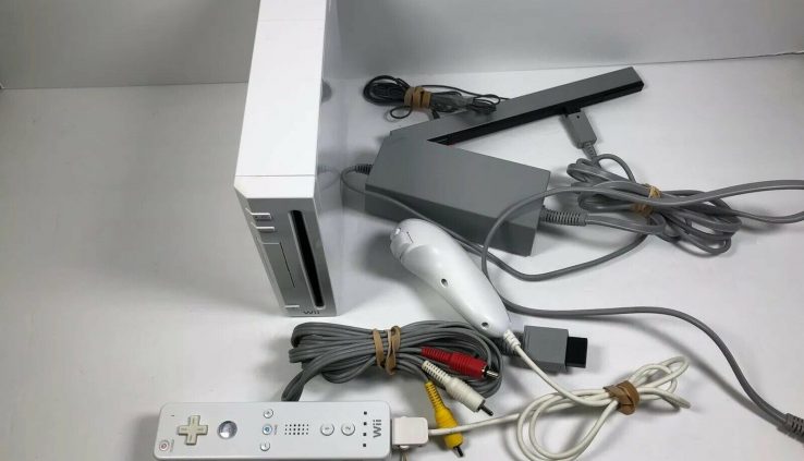 Nintendo Wii White Console RVL-001 Gamecube Love minded – Examined / Working !