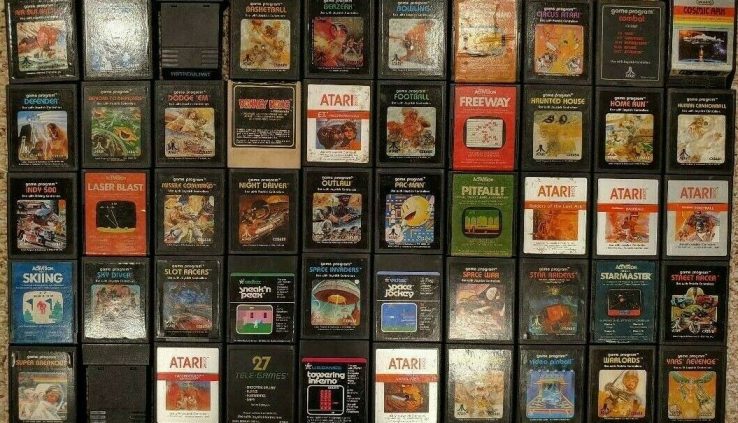 HUGE LOT 50 DIFFERENT ATARI 2600 VIDEO GAMES No Duplicates Tested Works