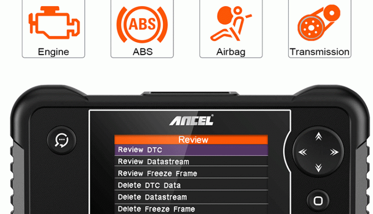 Automotive Scanner OBD2 Diagnostic Arrangement Automobile ABS SRS Transmission Engine Check