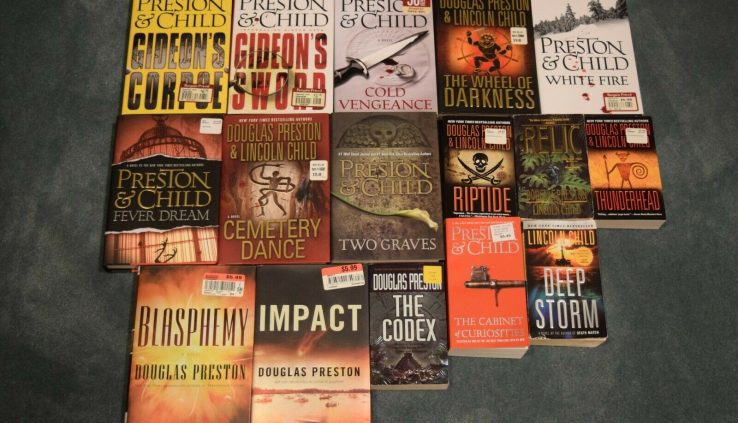 DOUGLAS PRESTON / LINCOLN CHILD  Books, Any dimension Lot or $1 every.