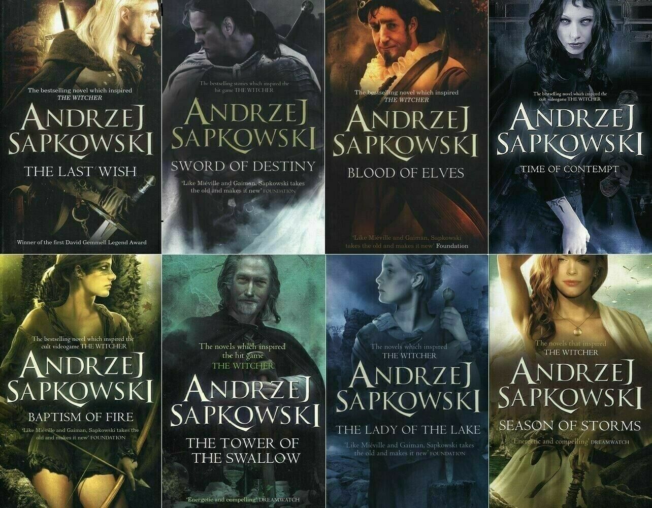 Andrzej Sapkowski 8 Books Plot Sequence (The Witcher) DIGITAL ...