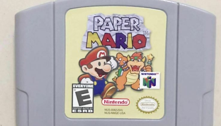 PAPER MARIO Game Card For  N64 Console cartridge Card Free Transport