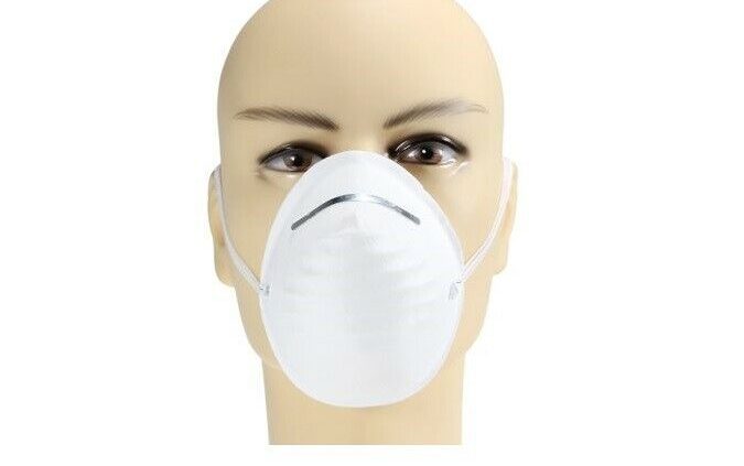 25 Disposable Molded Face Masks for Flu Virus Illness Protection N95 Style