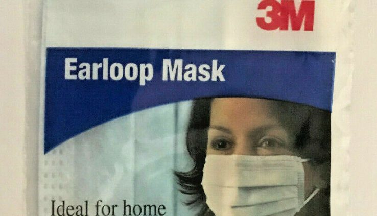 3M Earloop Disposable Restful Gentle-weight Layered Breathable 3 Masks in 1 Pack