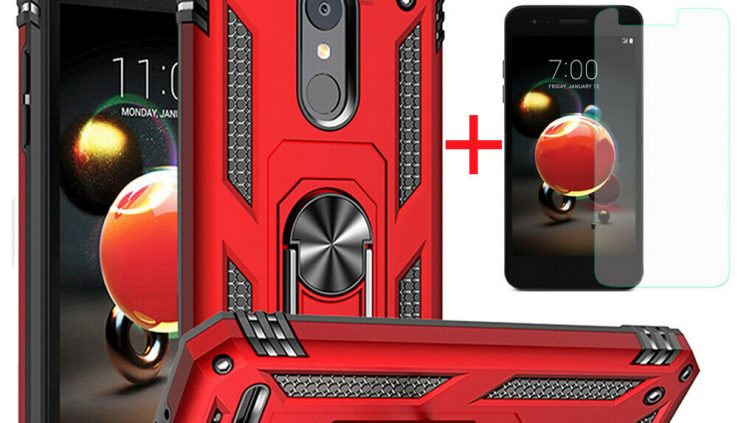 For LG Aristo 2/Phoenix 4/Tribute Dynasty/Fortune 2 Shockproof Rugged Dual Case