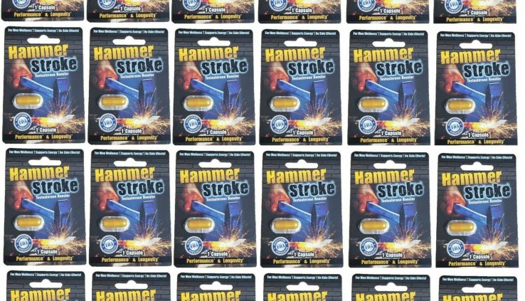 HAMMER STROKE, STRONG BACK REPLACEMENT MALE SEX ENHANCEMENT PILLS (24 PACK)