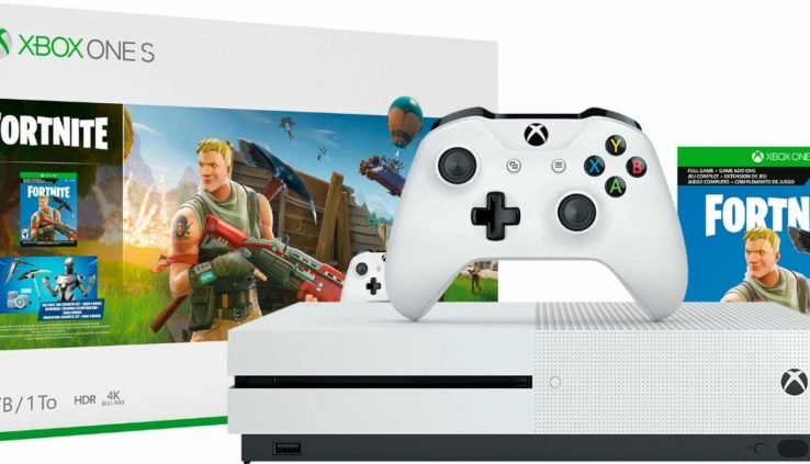 Microsoft – Xbox One S 1TB Fortnite Bundle with 4K Extremely HD Blu-ray – White