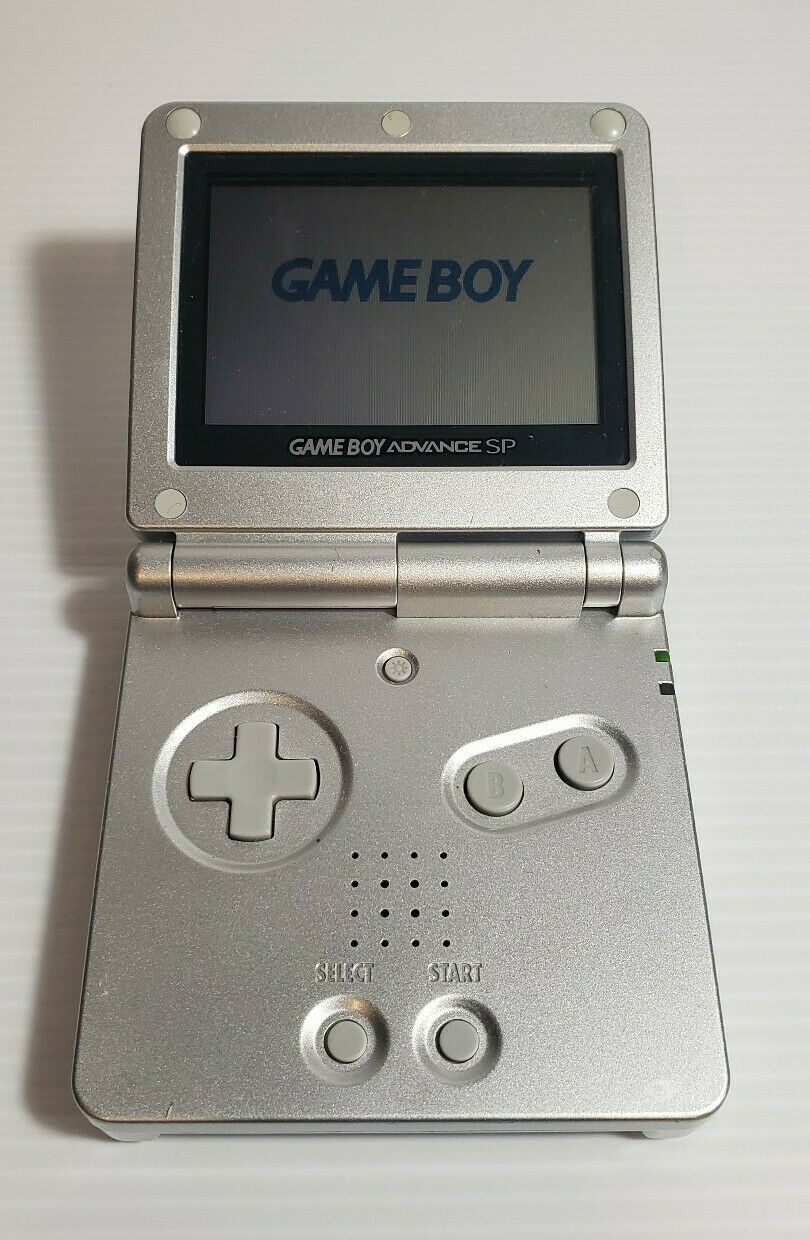 Gameboy Advance SP AGS 001 Silver *Tested*Working* - iCommerce on Web