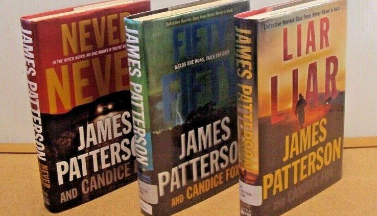 Lot 3 James Patterson Hardcover E-book Full Detective Harriet Blue Sequence Liar