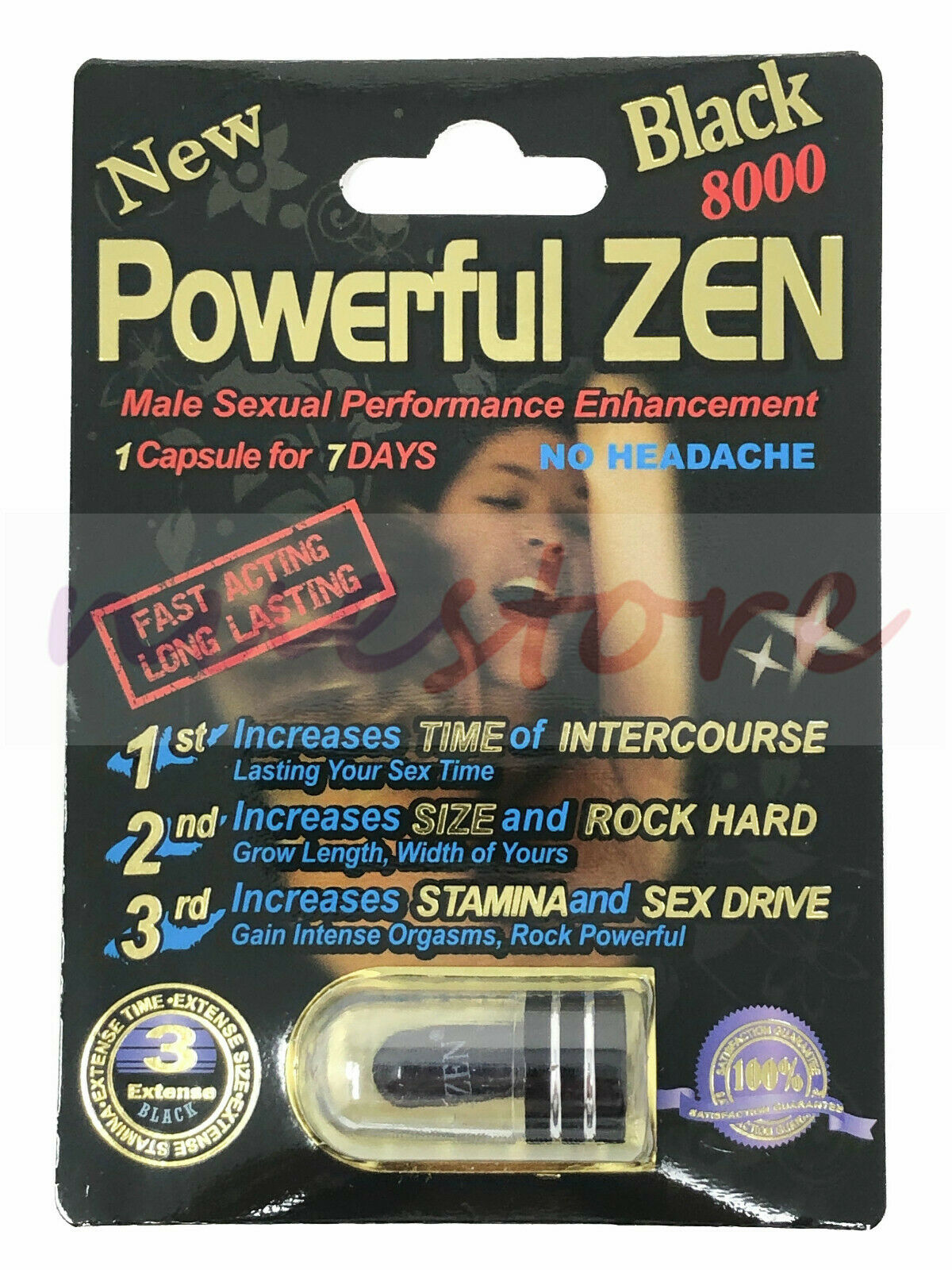 Pzen Black Men Sexual Performance Enhancement Pill 100 Authentic Libido Icommerce On Web