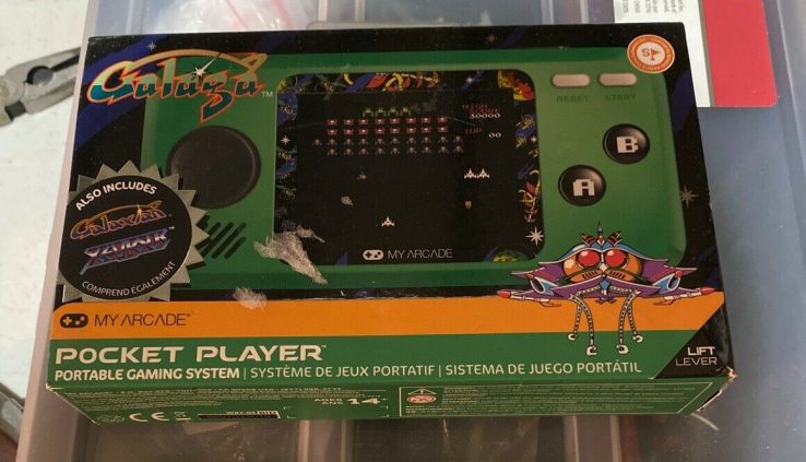 My Arcade – Galaga Pocket Player – Transportable – 3 Video games Galaga Galaxian