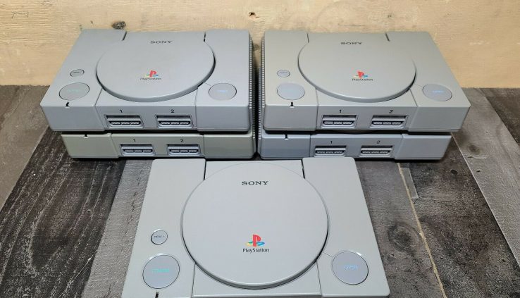 Lot of 5 Sony PlayStation 1 PS1 Elephantine Consoles Most efficient PSX Retro Examined