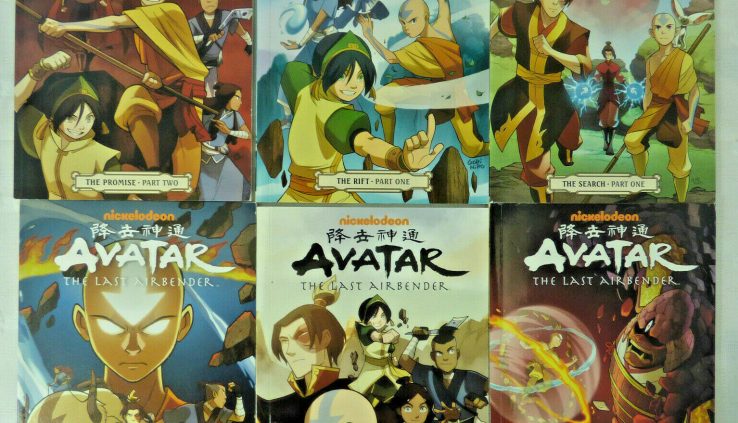 6 – Avatar the Final Airbender: The Promise The Rift The Search Lot of 6 Books