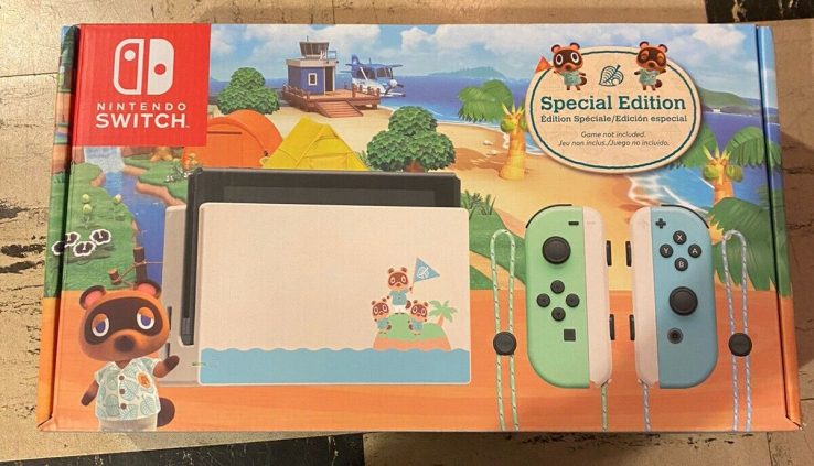 Nintendo Switch Animal Crossing Unique Horizon Console In Hand Snappy Transport