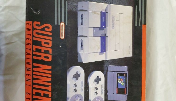 Edifying Nintendo SNES Console System EMPTY BOX ONLY Styrofoam