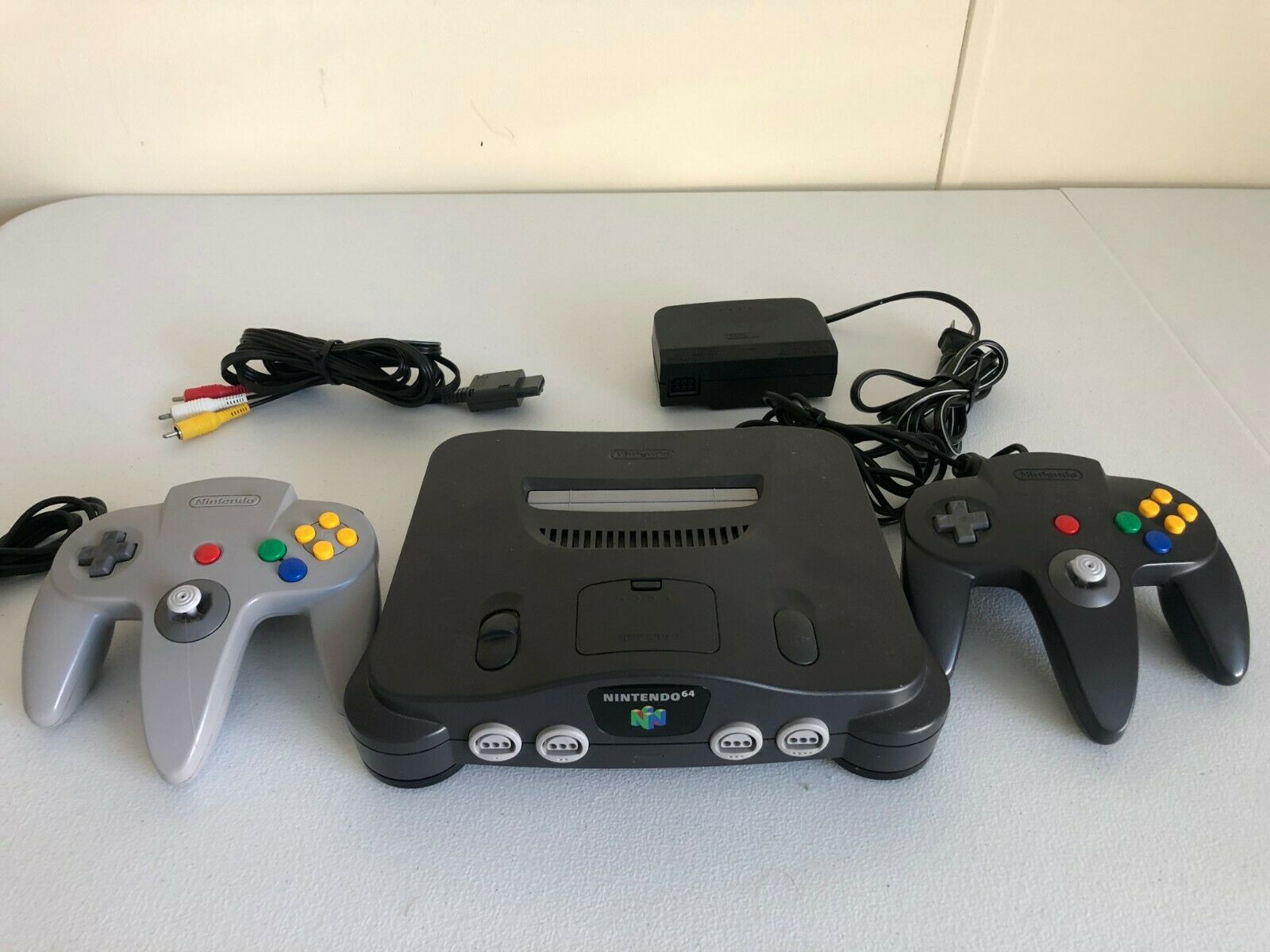 N64 Nintendo 64 Console W  2 Controllers Upgraded Ram Long-established 