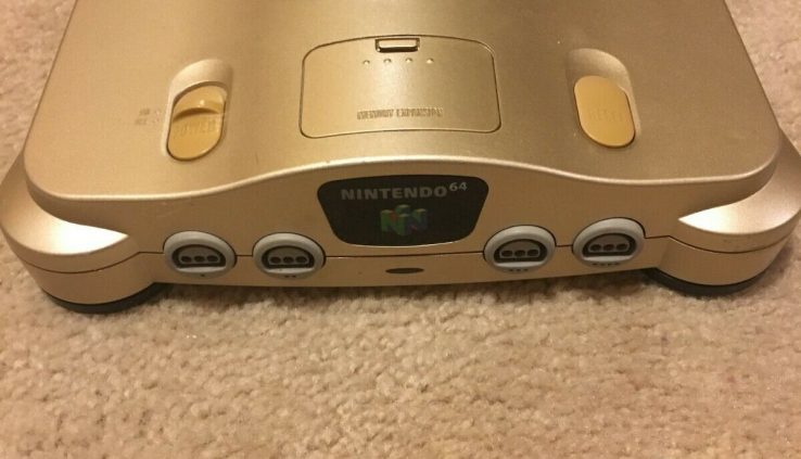 Gold Nintendo 64 Console and Gold Controllers RARE!!! PIECES/CABLES ARE MISSING