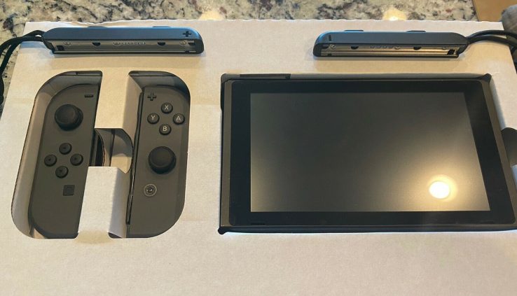 Nintendo Change Unpatched Grey JoyCons (NO DOCK) 3rd Birthday celebration Charger W/ LA. Noire