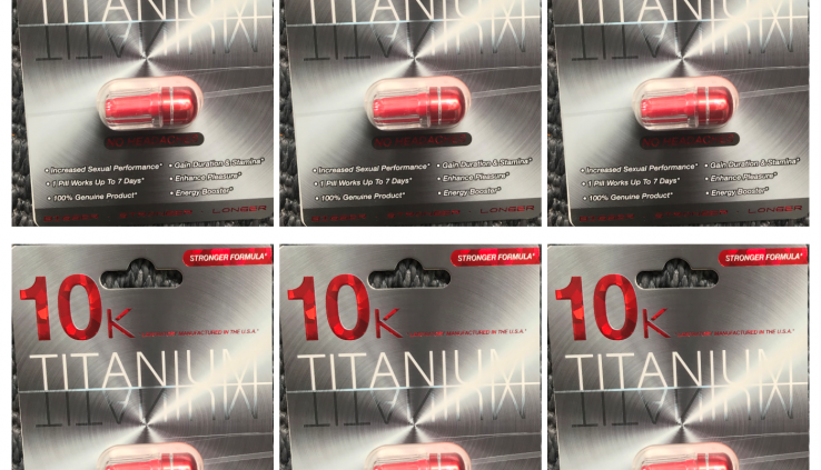 **24 Hours Sale** # 6 PILLS #100% AUTHENTIC TITANIUM 10K MALE ENCHANCEMENT PILL