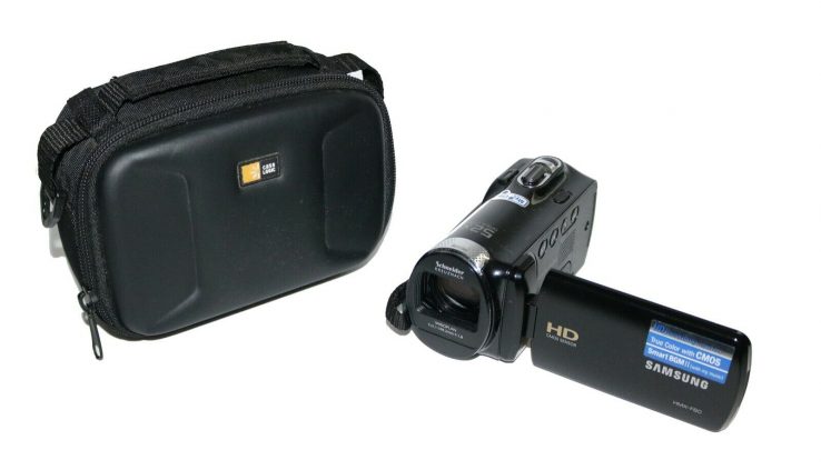 Samsung HMX-F80 Digital Camcorder w/ HD 1280 x 720 CMOS Sensor & Case