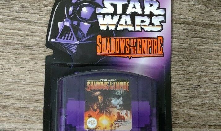 N64 Restricted Bustle Games Nintendo 64 Giant title Wars:Shadows of the Empire W/ Card