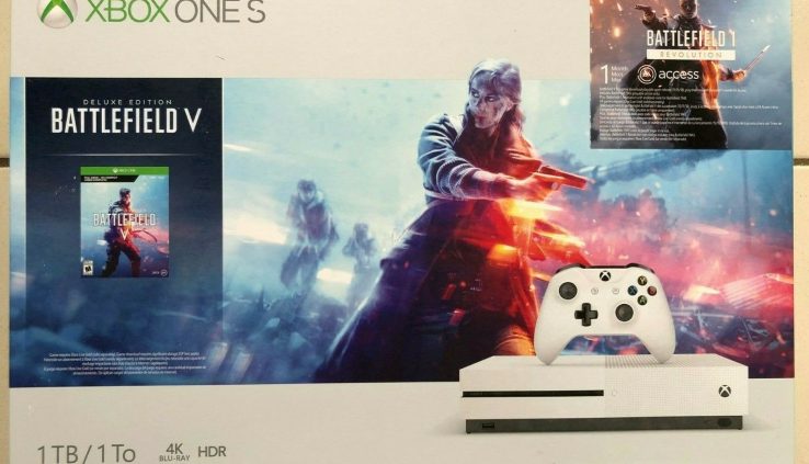 BRAND NEW SEALED! Xbox One S 1TB Console – Battlefield V Bundle – FAST SHIPPING