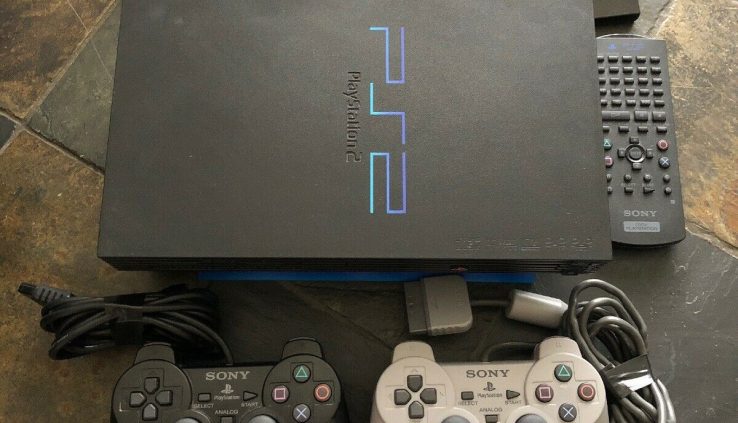 Sony Ps2 Normal Diagram W/ 2 Controllers, DVD Remote