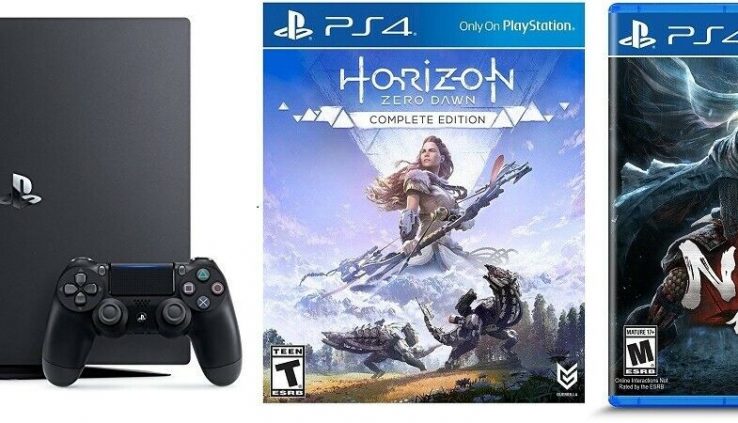 PlayStation 4 Pro 1TB Console & Horizon Zero Destroy of day Entire Model & Nioh – Sony