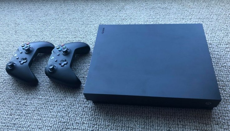 Microsoft Xbox One X 1TB Console Shadowy+ 2 Wireless Controllers (Mountainous Situation)