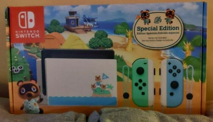 Nintendo Swap 32GB Animal Crossing Original Horizons; Pastel Inexperienced