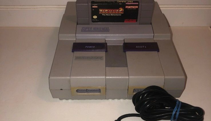 Substantial Nintendo SNES Console Machine ONLY ! SNS-001 USA Examined/Working! W/ 1 Game!