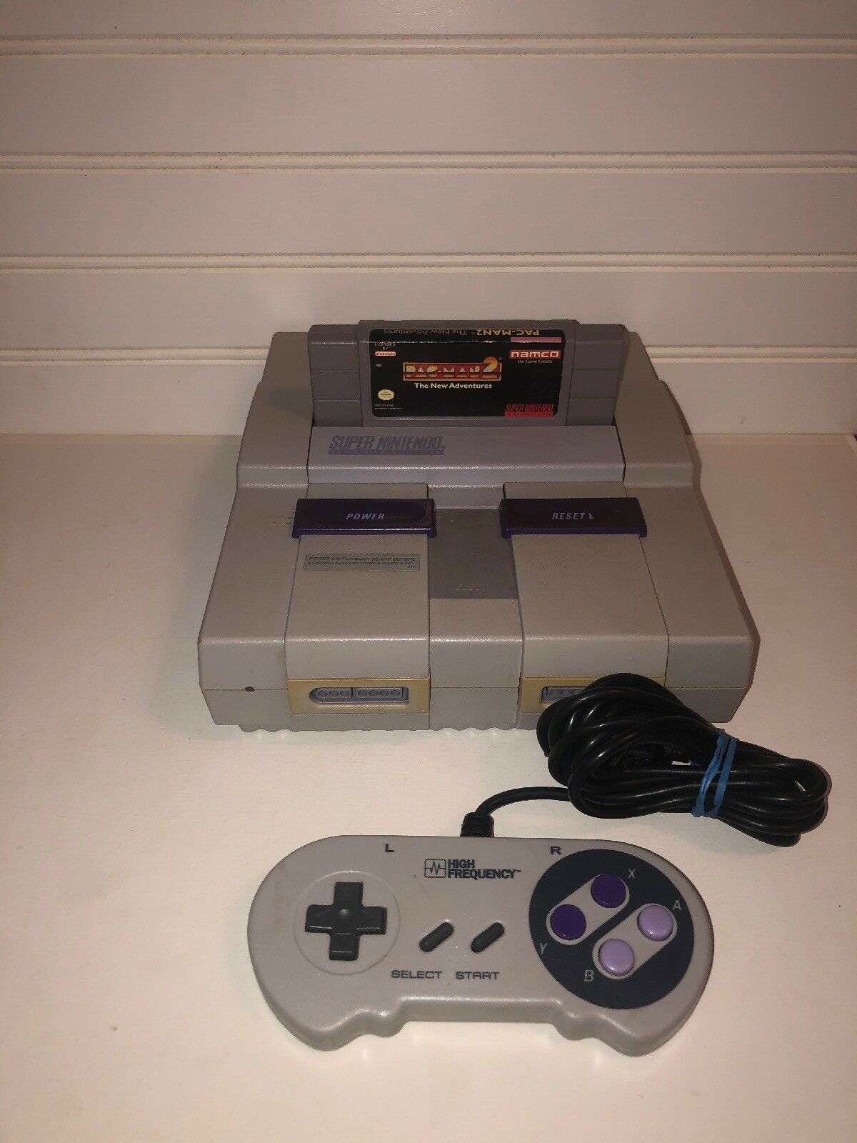 Substantial Nintendo SNES Console Machine ONLY ! SNS001 USA Examined