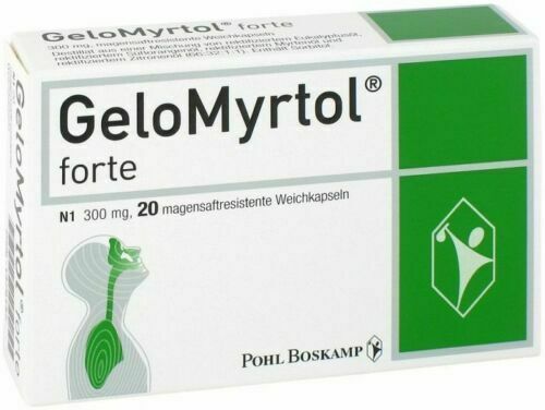 GeloMyrtol FORTE 300mg TREATMENT OF CHRONIC BRONCHITIS AND ACUTE SINUS x20 caps