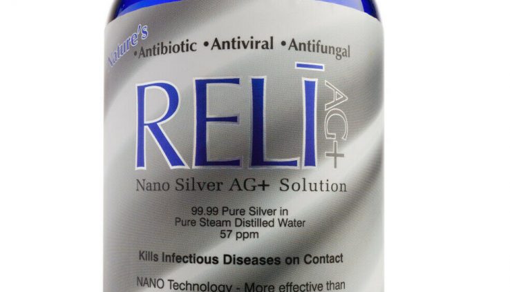 RELI NANO SILVER AG+ SOLUTION, 57 PPM, 1-16 ozBottle