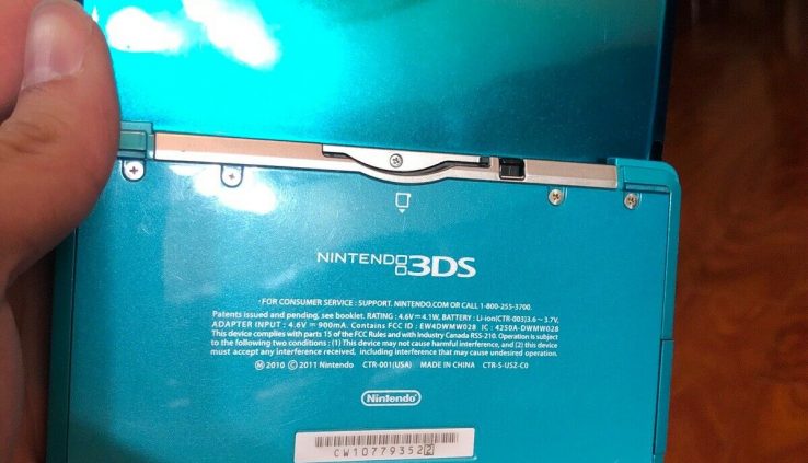 Nintendo 3ds Aqua Weak Console Study Description.