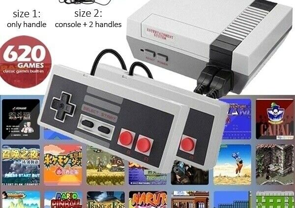 Console Built-in 620 Games Av Line Mini Traditional HD Video Vintage Retro TV Game