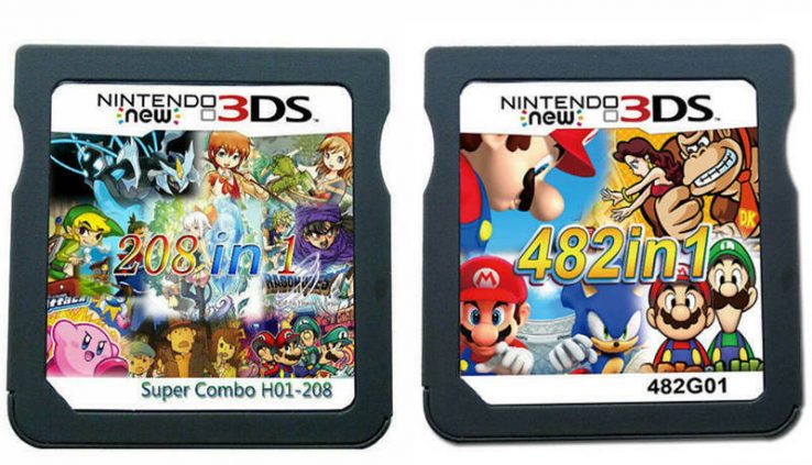 208/482 in 1 Video Video games Cartridge Cards For Nintendo NDS 2DS 3DS NDSI NDSL Kids