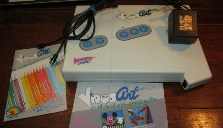(U2) LJN Video Art Electronic Drawing Sport Gadget Console 1987 WORKS NO Joystick