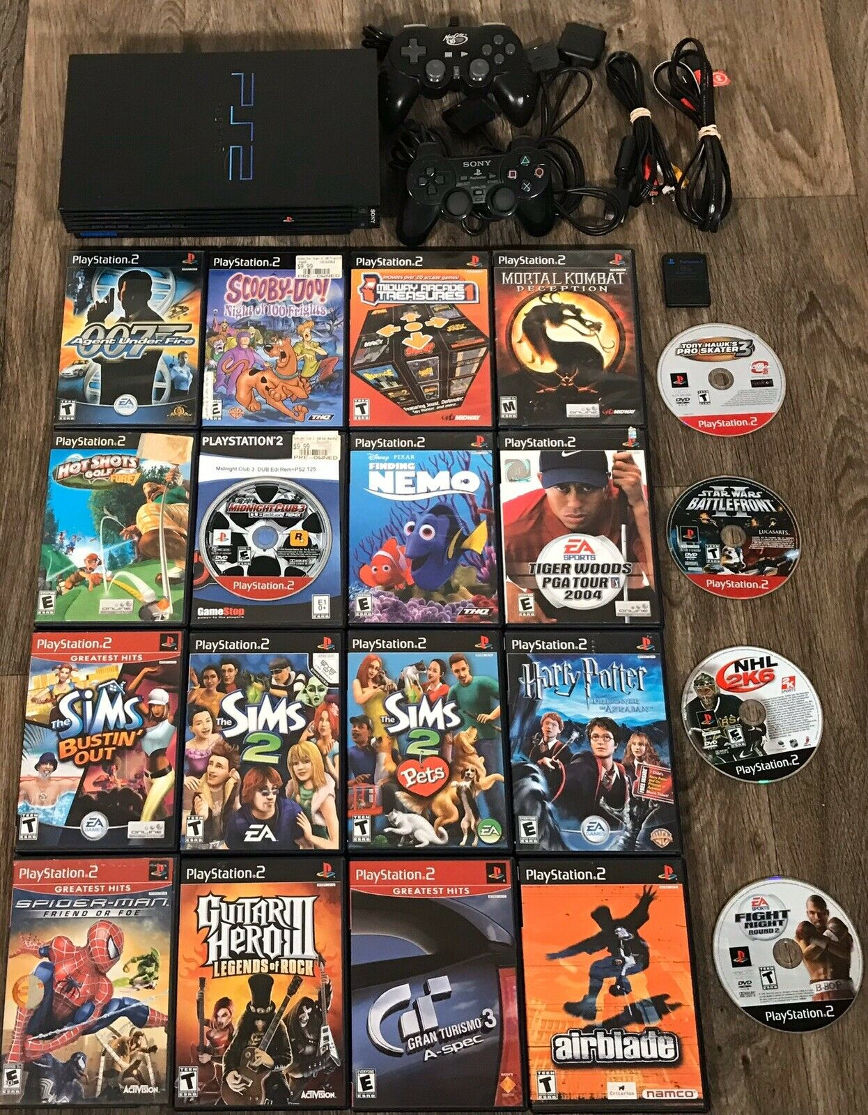 Ps2 With 20 Games & 2 Controllers on 