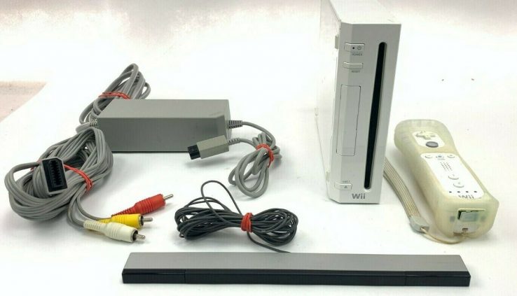 Nintendo Wii White Console with Cables GameCube Love minded Examined Working