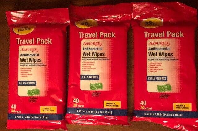 Assured , Shuttle Pack Wholesome Arms Antiseptic Wipes