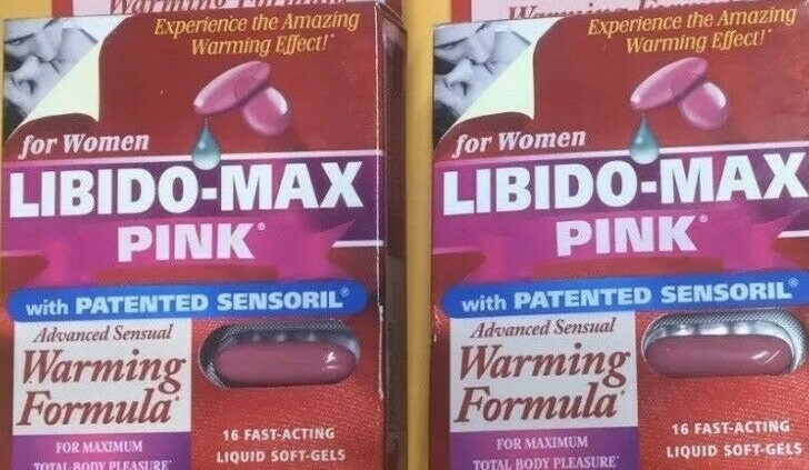 Libido-Max for Females with Patented Sensoril 16 Silent Gels, 2 Lot