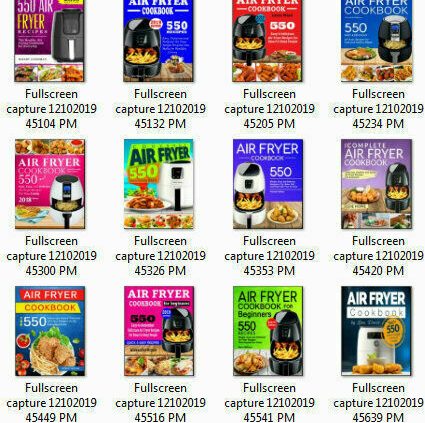 LOT OF 12 COOKBOOKS 550 Air Fryer Cookbook 2020 –  [P.D.F]