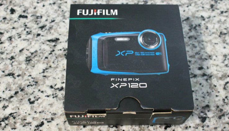 Open Field- Fujifilm Finepix XP120 16.4MP Water resistant Digicam Blue & Sunless