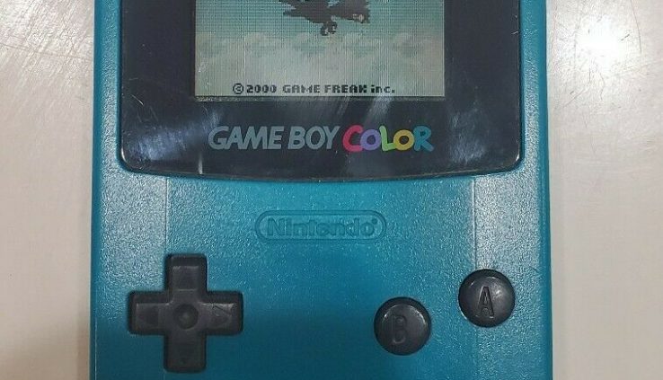 Nintendo Game Boy Coloration Blue Teal Console 1998 CGB-001 Immense Condition! Explore!