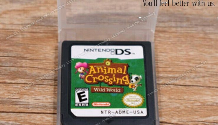 Animal Crossing: Wild World Nintendo DS Sport Card  for DS / DSi / 3DS XL US VER