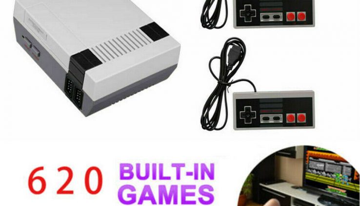 Retro Recreation Console 620 Constructed-in MINI Classic NES Nintendo Games 2 Controllers US