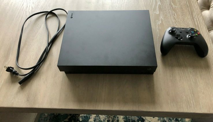 Microsoft Xbox One X 1TB Black Home Console w/ 2 Controllers!