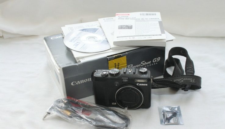 Canon PowerShot G9 12.1MP Digital Digicam – Sunless